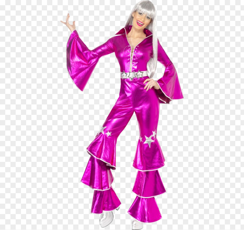 Woman 1970s Costume Party Disco Clothing PNG