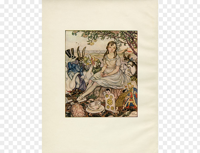 Alice's Adventures In Wonderland Tapestry Costume Design Picture Frames Text PNG