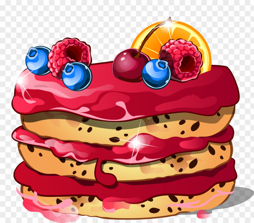 Cartoon Gourmet Cake Birthday Layer Wedding Torte PNG