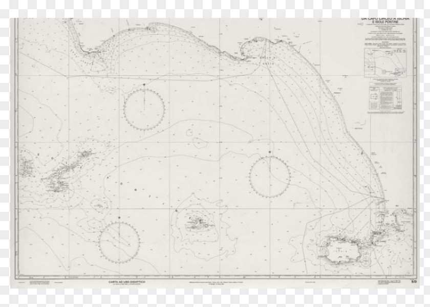 Da Capo Hotel Circeo Pontine Islands Nautical Chart Seamanship Carteggio PNG