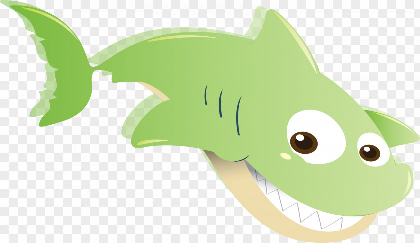 Green Cartoon Fish Tail PNG