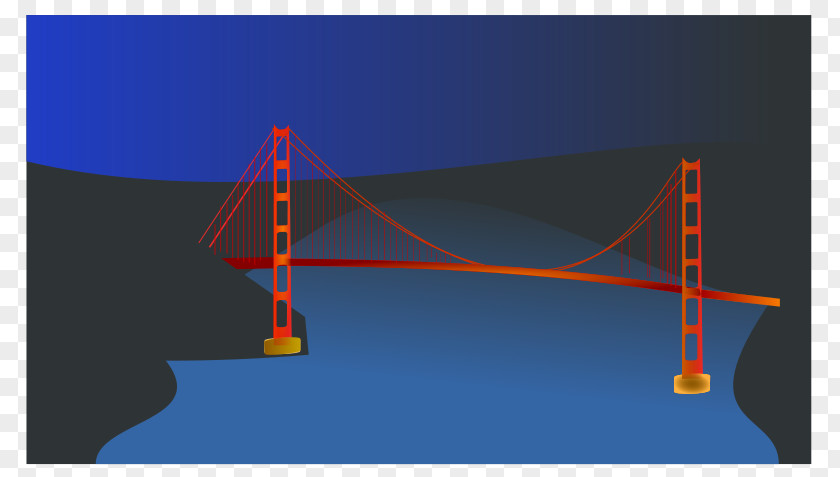 Night Buildings Cliparts Golden Gate Bridge Clip Art PNG