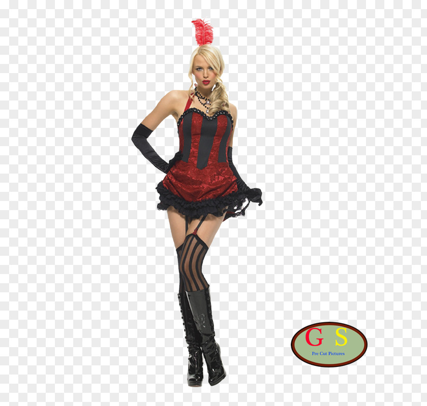 Party Costume Moulin Rouge Burlesque Showgirl Disguise PNG