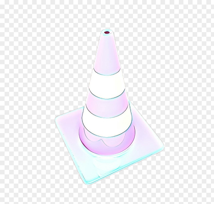 Pink Violet Cone Design PNG