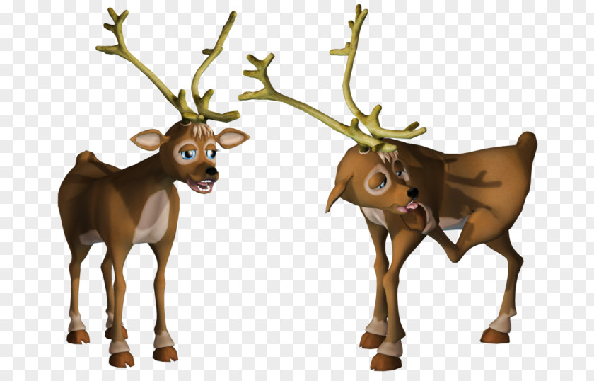 Reindeer Rudolph Elk Christmas PNG