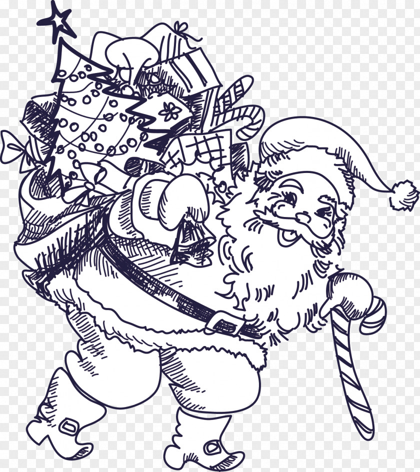 Santa Claus Christmas Illustration PNG