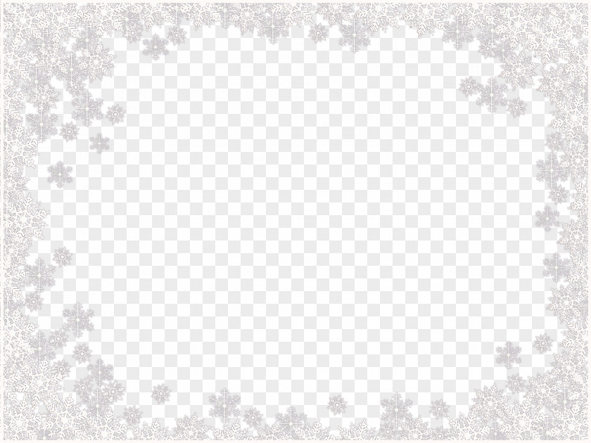 Snowflakes Border Frame Image File Formats Lossless Compression PNG