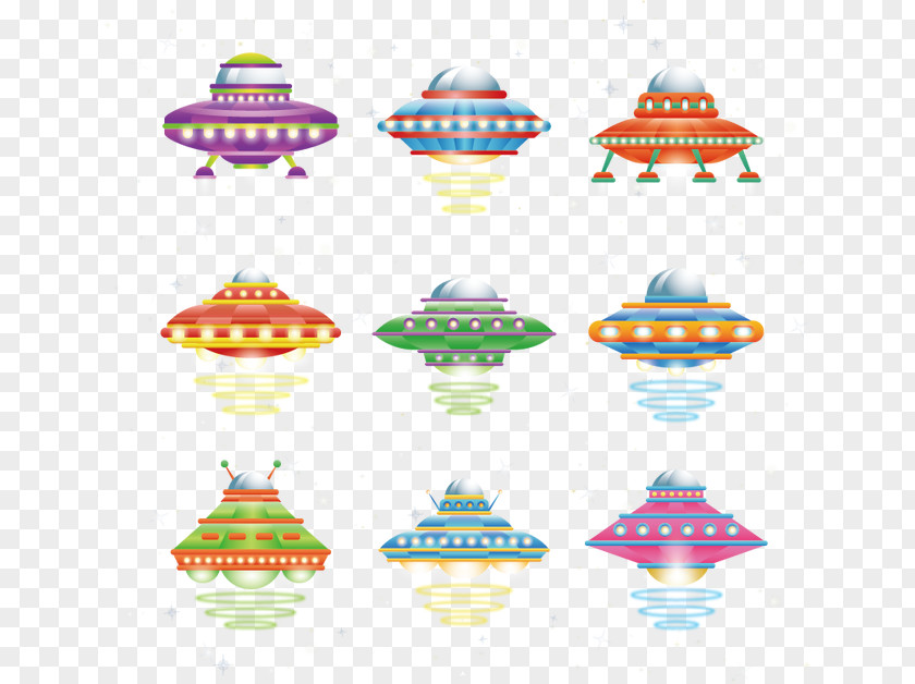UFO Vector Material Cartoon Outer Space Spacecraft Euclidean Icon PNG