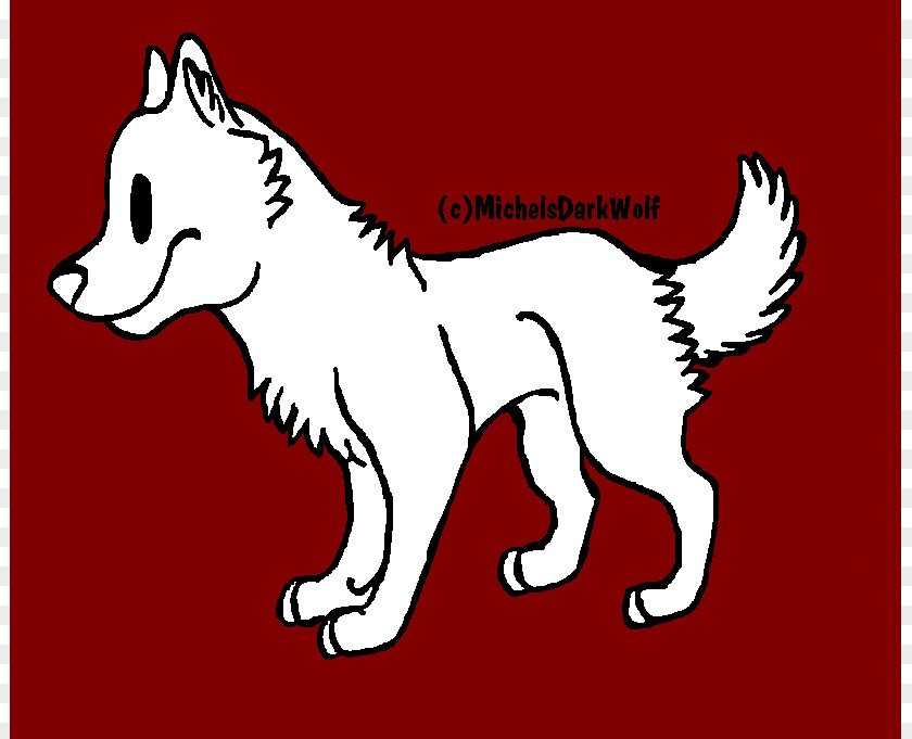 Wolf Animation Base Whiskers Line Art Wildcat Dog PNG