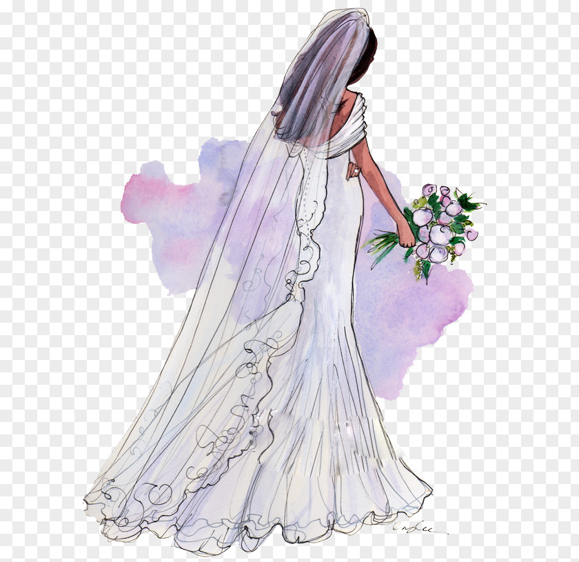 Bride Bridegroom Wedding Invitation Clip Art PNG