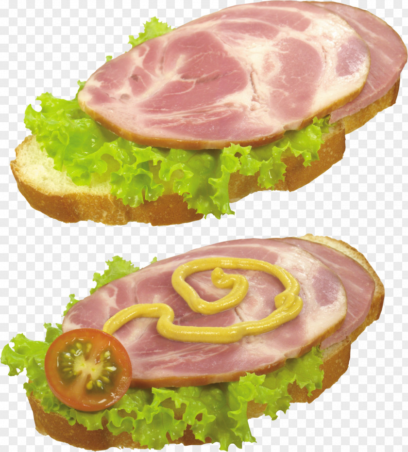 Ham Butterbrot Fried Egg Breakfast Canapé PNG