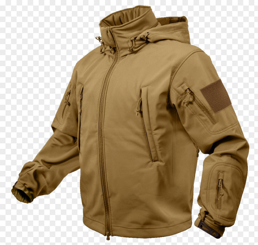 Jacket Coyote Brown Softshell Military Special Operations PNG