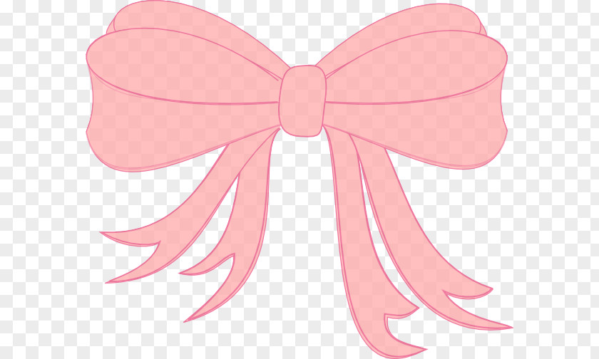 Pink Bow Ribbon Clip Art PNG