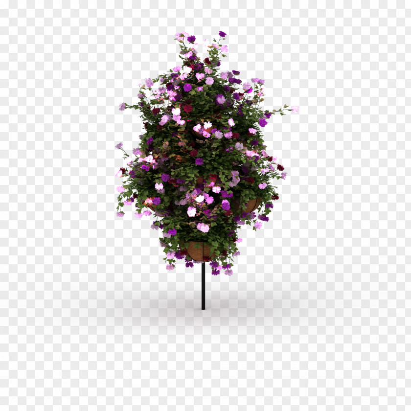 Purple Flower Bouquet 3D Computer Graphics Download PNG