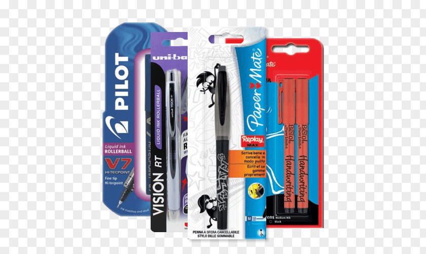 Sharpie Pens 3 Pack Paper Mate Ballpoint Pen Stationery PNG