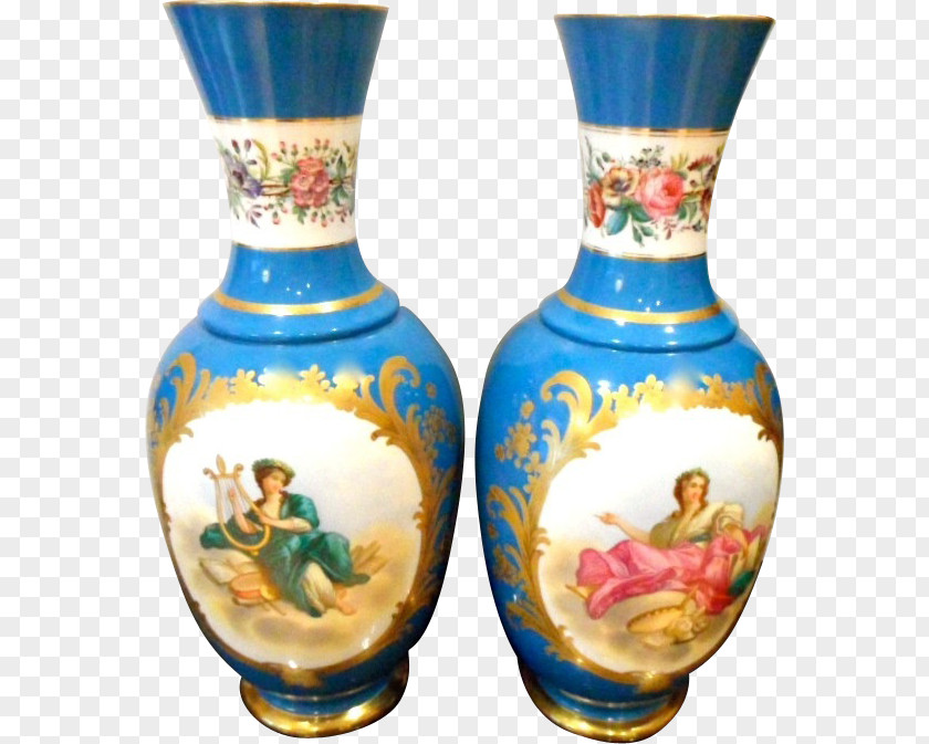Vase French Porcelain Antique Limoges PNG