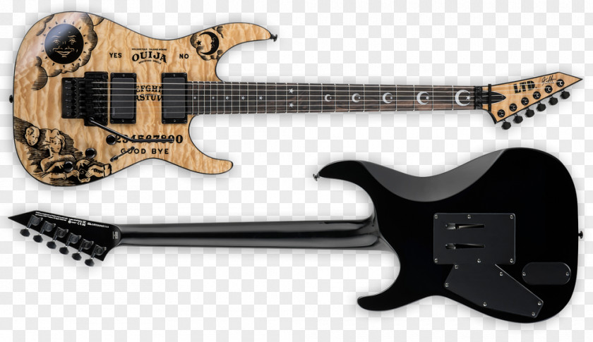 Guitar ESP Kirk Hammett LTD KH-202 Guitars Signature Series KH-602 Ouija PNG