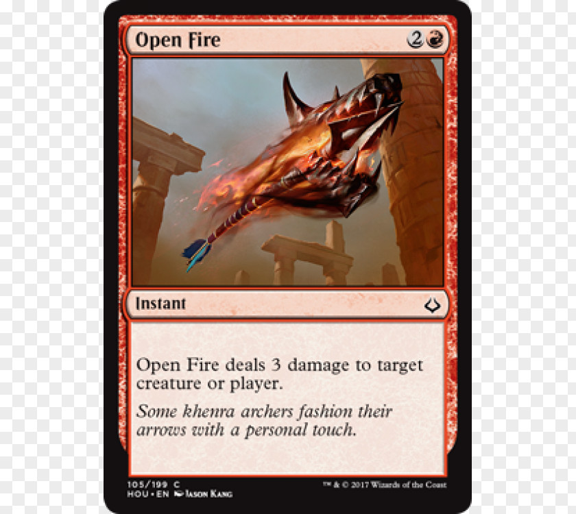 Magic: The Gathering Amonkhet Open Fire Foil Hour Of Devastation Collectible Card Game PNG