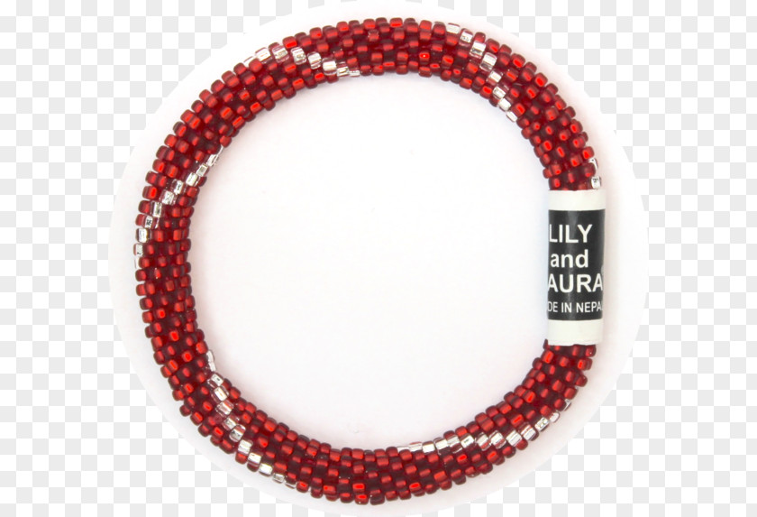 Necklace Beadwork Red Bangle PNG