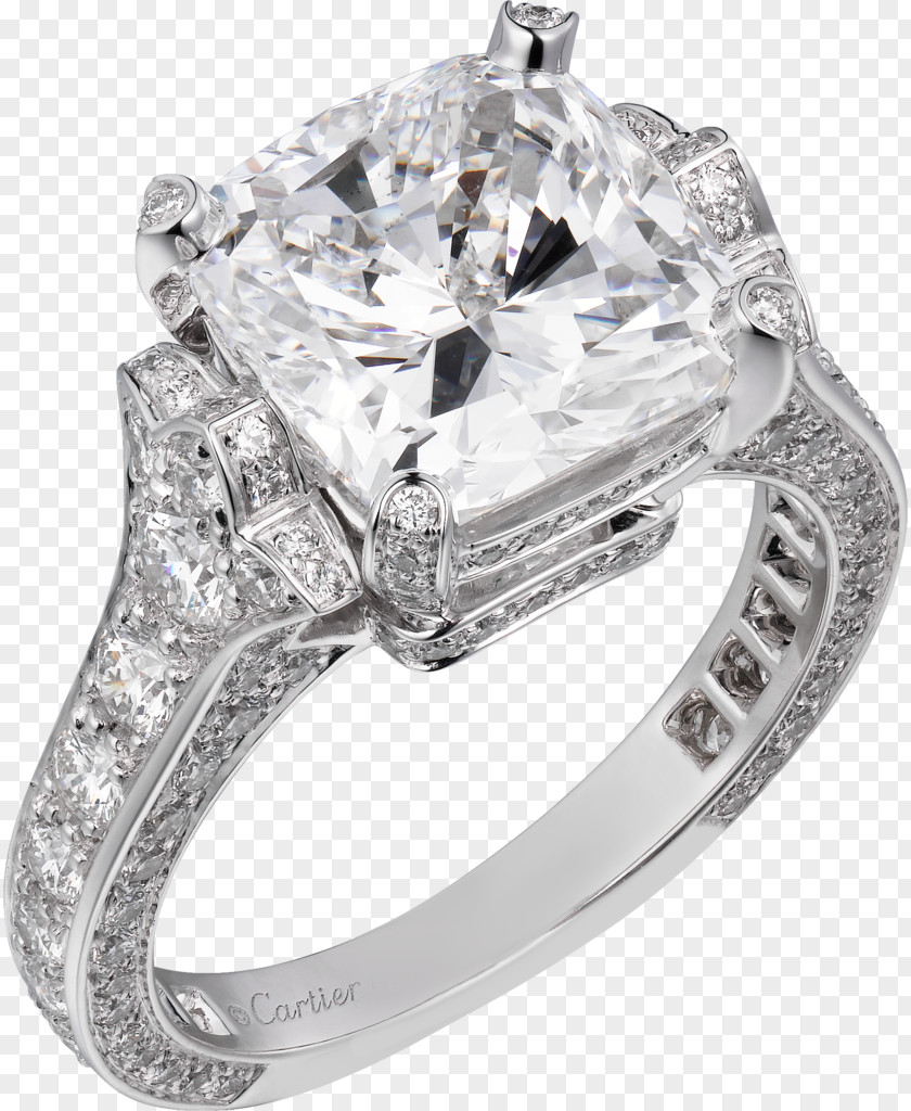 Ring Jewelry Jewellery Diamond Brilliant Cartier PNG
