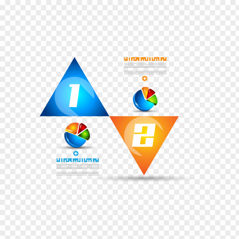 Vector Triangle Infographic Chart PNG