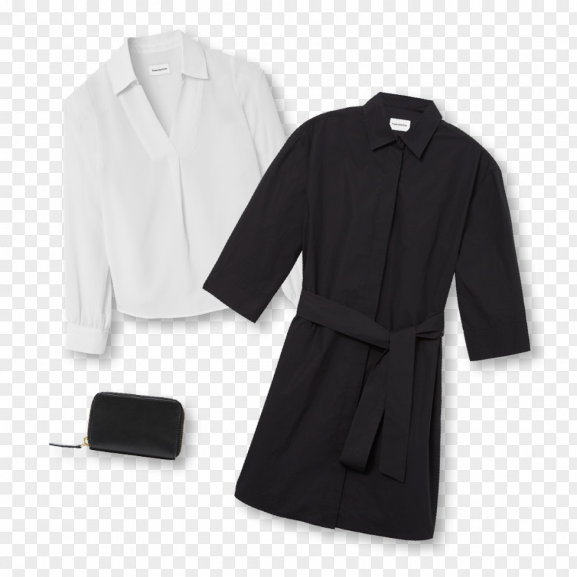 Womens Pants Sleeve Coat Dress Black M PNG