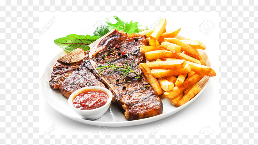 Grilled Steak French Fries Frites Barbecue Shawarma T-bone PNG