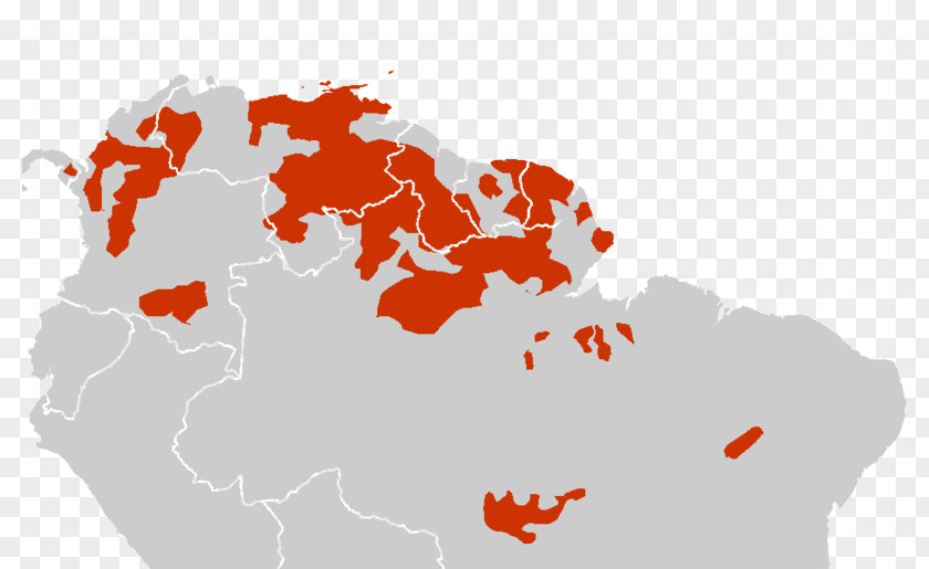 Map Carib People Arawakan Languages Cariban French Guiana PNG