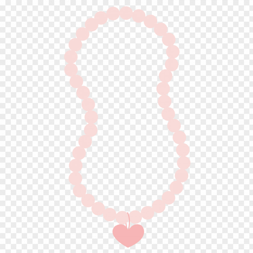 Necklace Pink M Bead Body Jewellery PNG