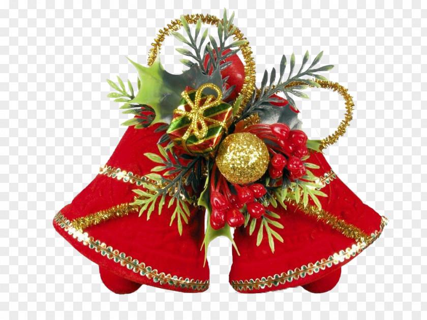 Christmas Decoration Jingle Bells Santa Claus Card PNG