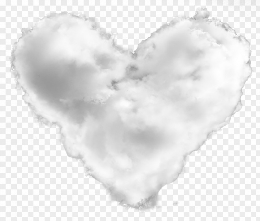 Heart-shaped Clouds White Heart Sky Plc PNG