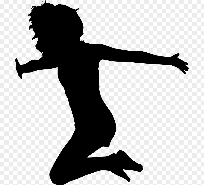 Jumping Woman Female Clip Art PNG