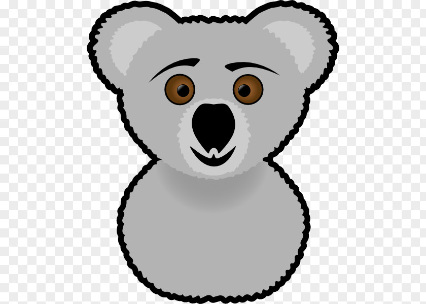 Koala Outline Bear Cuteness Clip Art PNG