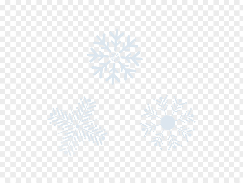 Multi-shape Blue Snowflakes White Symmetry Black Pattern PNG