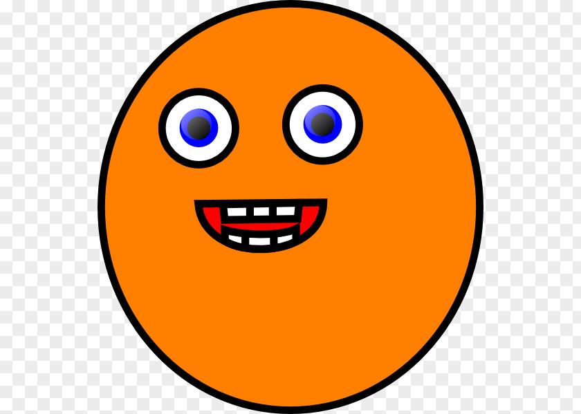 Orange Red Circle Clip Art Smiley Emoticon Laughter Facebook PNG