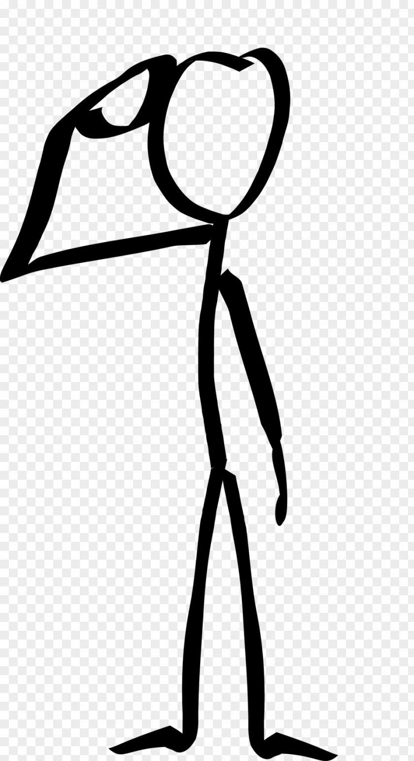 Soldier Drawing Salute Stick Figure Clip Art PNG