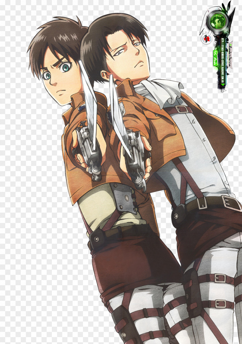 Attack Of Titan Eren Yeager Levi Mikasa Ackerman On Hange Zoe PNG