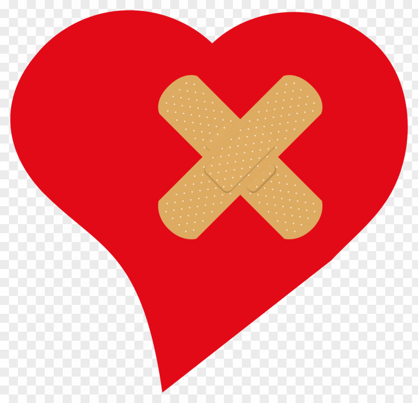 Bandage Heart Clip Art PNG