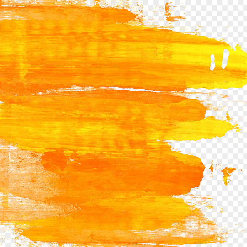 Orange And Yellow Watercolor Graffiti HQ Pictures Paper Painting PNG