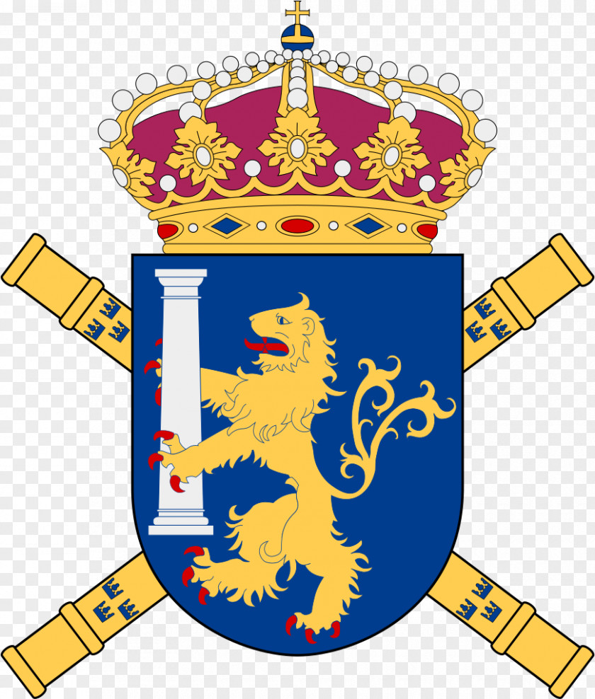 Saltire Stockholm Palace Coat Of Arms Royal Guards Commandant General In PNG