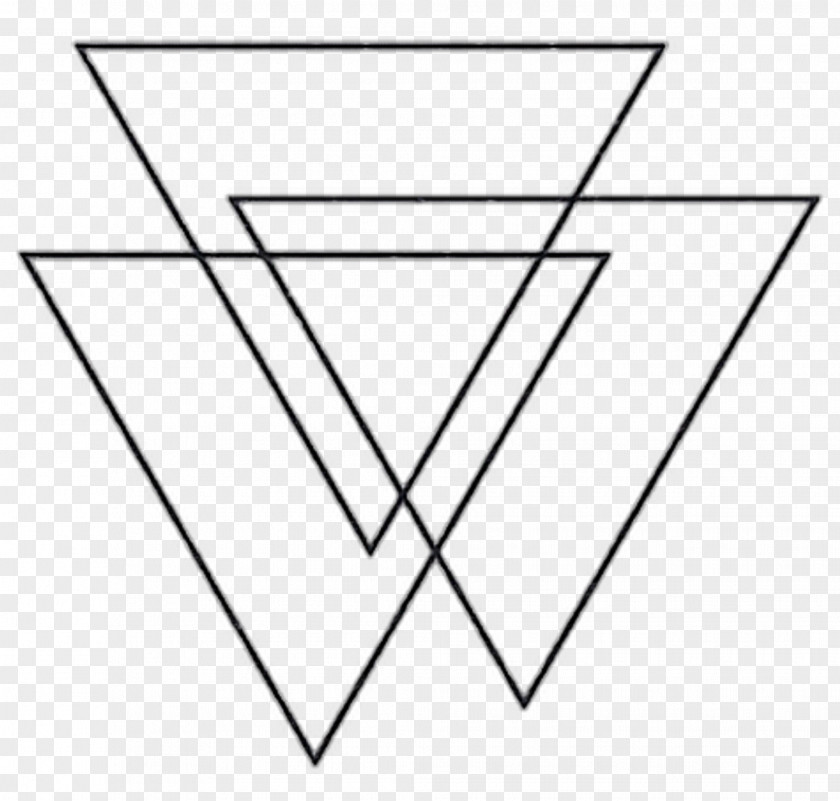 Triangle Tattoo Geometry Drawing PNG