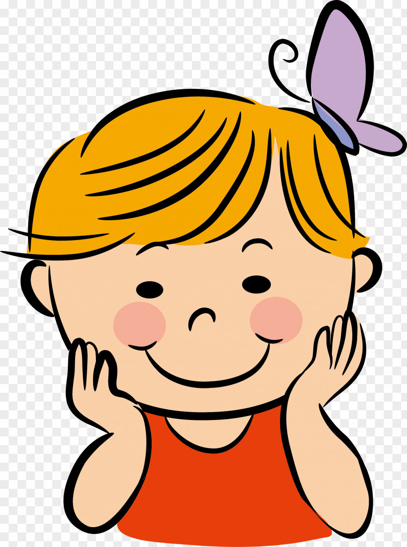 Cute Little Boy Vector Cartoon Child Clip Art PNG