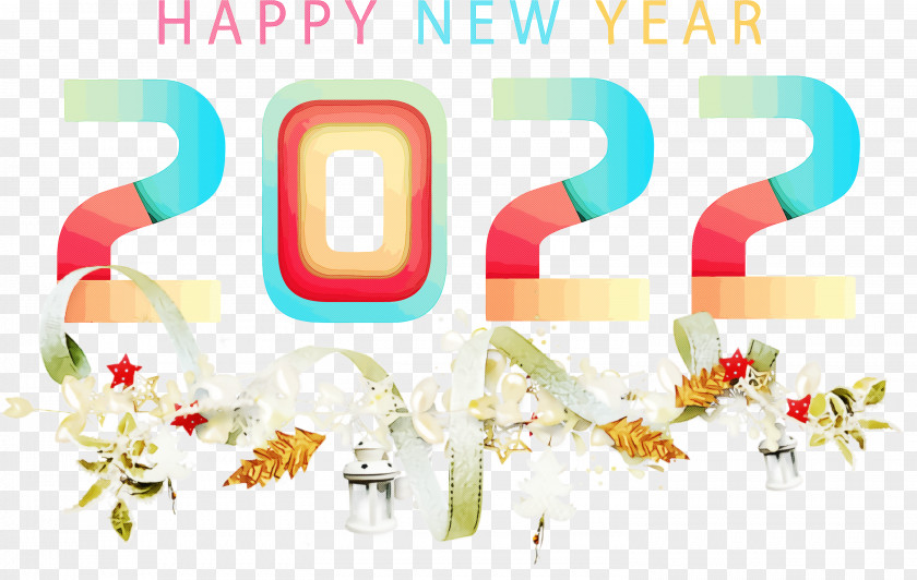 Happy 2022 New Year PNG