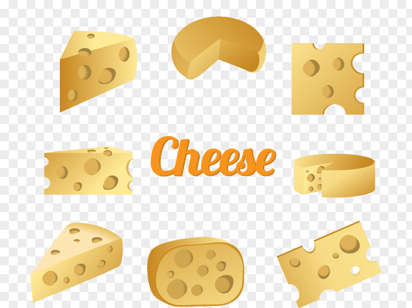 Monogram Painted Yellow Cheese Cartoon Graphic Design Clip Art PNG