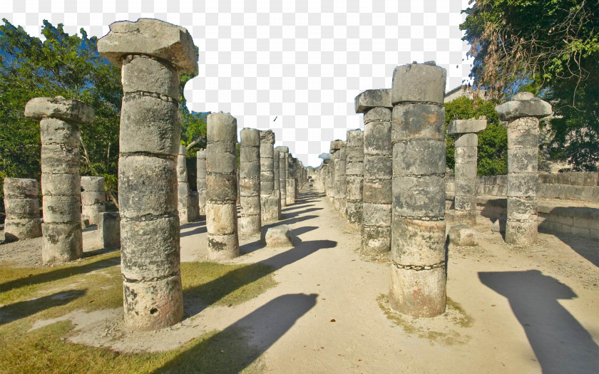 Ancient Mayan Civilization Construction El Castillo, Chichen Itza Ik Kil Thousand Columns Maya City PNG