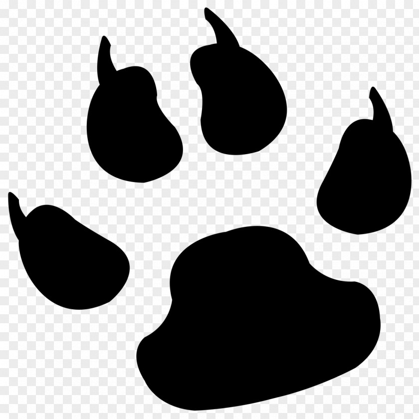 Black Paw Prints Dog Tiger Cougar Puppy PNG