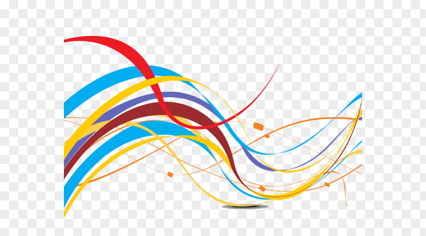 Colorful Lines Euclidean Vector Abstract Clip Art PNG