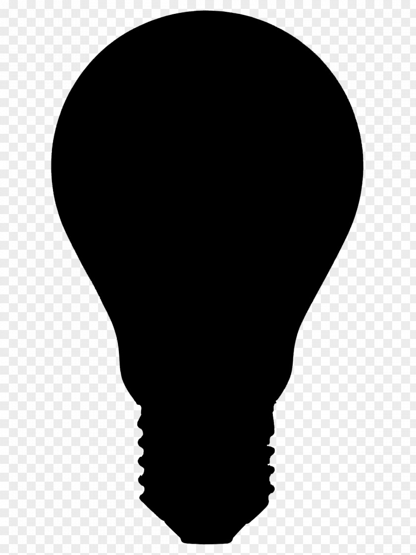 Incandescent Light Bulb Silhouette Image PNG