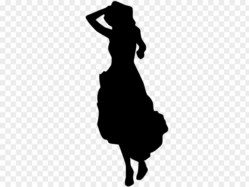 SILUET Silhouette Dress Woman Clip Art PNG