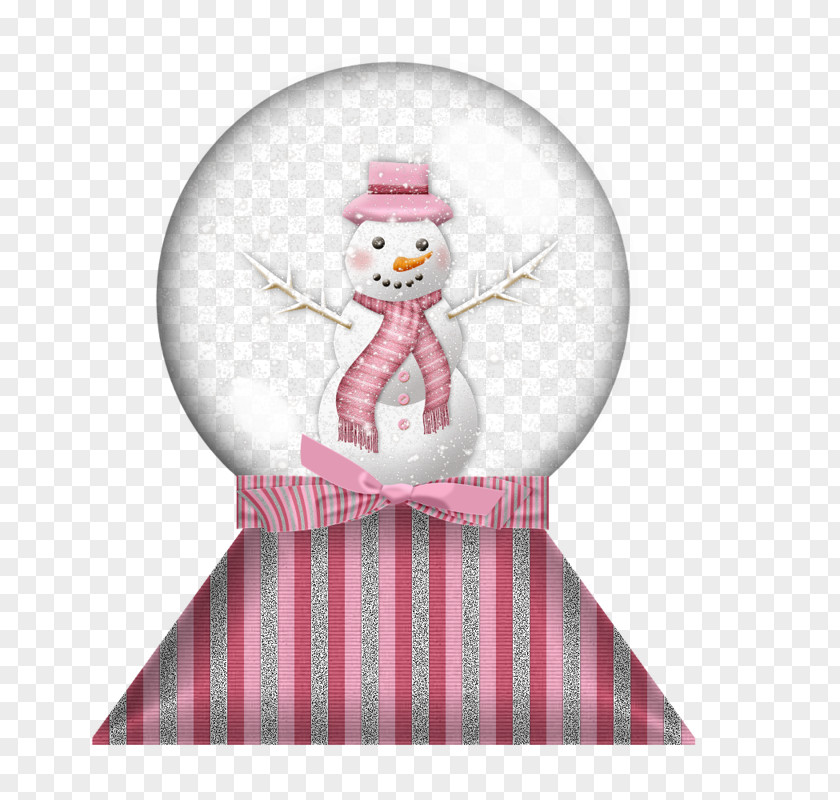 Snowman Crystal Ball PNG